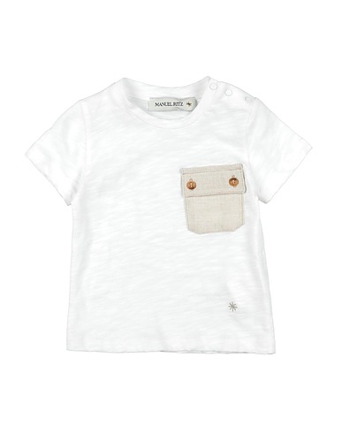 MANUEL RITZ T-shirt White 100% Cotton