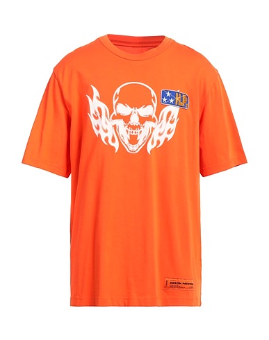 HERON PRESTON T-shirt Orange 100% Organic cotton, Polyester