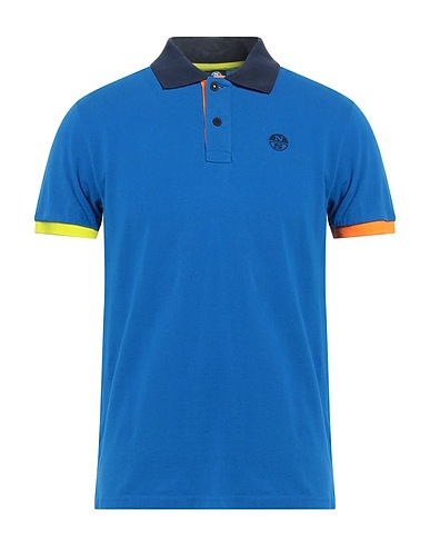 NORTH SAILS Polo shirt Bright blue 100% Cotton