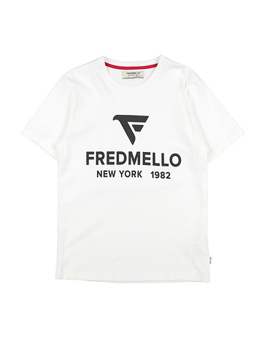 FRED MELLO T-shirt White 100% Cotton