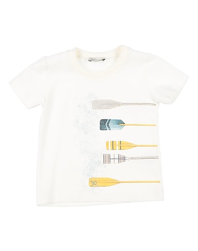 J.O. Milano T-shirt Off white 94% Cotton, 6% Elastane