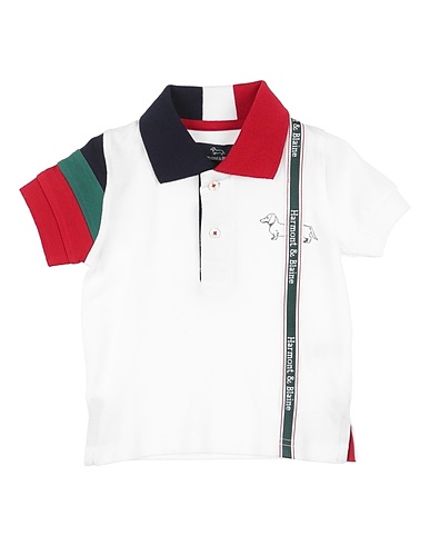HARMONT & BLAINE Polo shirt White 100% Cotton