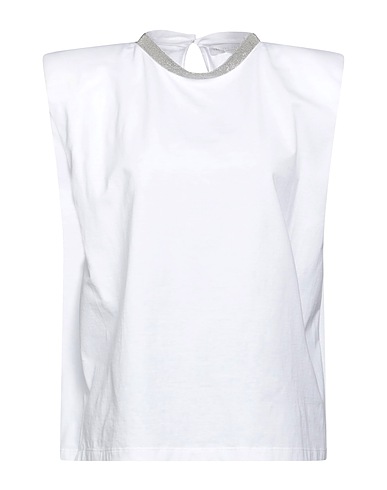 FABIANA FILIPPI T-shirt Bianco 100% Cotone, Ecobrass