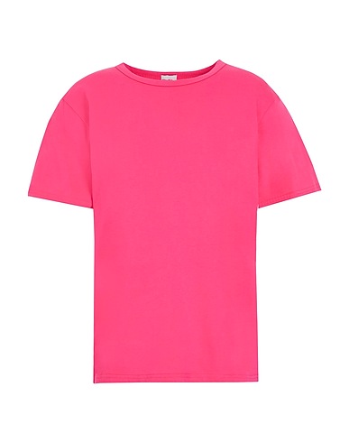 8 by YOOX T-shirt ORGANIC COTTON CREW-NECK S/SLEEVE REGULAR FIT T-SHIRT
 Fucsia 100% Cotone organico
