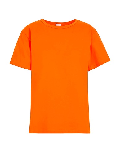8 by YOOX T-shirt ORGANIC COTTON CREW-NECK S/SLEEVE REGULAR FIT T-SHIRT
 Arancione 100% Cotone organico