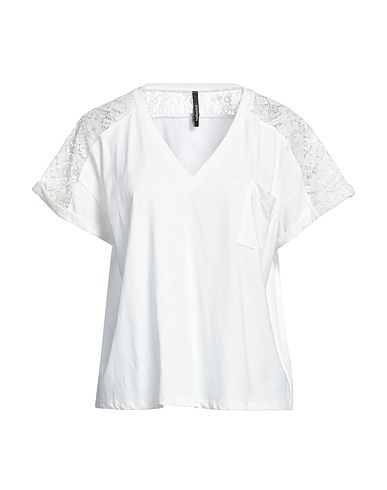 BELLWOOD T-shirt White 100% Cotton, Polyamide, Viscose, Polyester