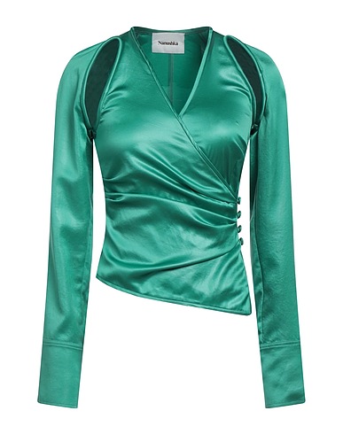 NANUSHKA Top Green 87% Triacetate, 13% Polyester