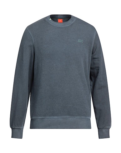 SUN 68 Sweatshirt Navy blue 100% Cotton