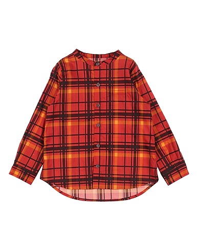 TOURISTE Camicia fantasia Arancione 100% Cotone