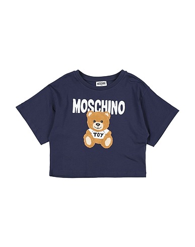 MOSCHINO TEEN T-shirt Blu navy 95% Cotone, 5% Elastan