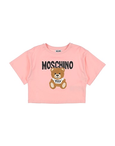 MOSCHINO TEEN T-shirt Pink 95% Cotton, 5% Elastane