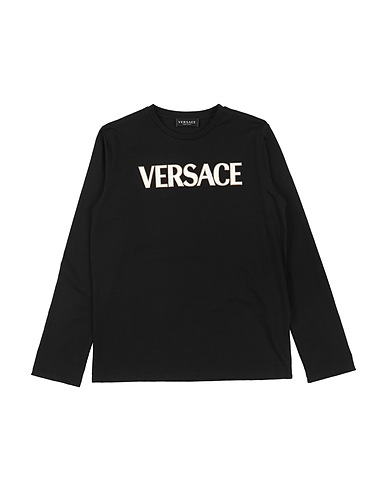 VERSACE YOUNG T-shirt Black 100% Cotton