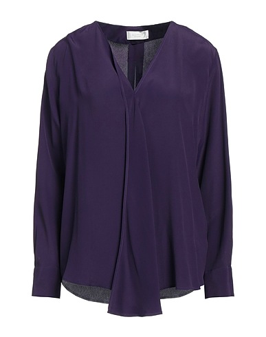 GLANSHIRT Top Pflaume 65% Acetat, 35% Seide