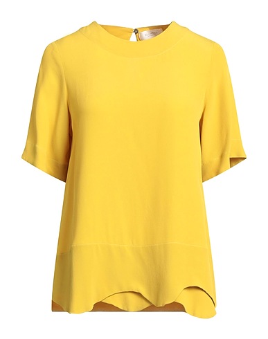 GLANSHIRT Top Senape 69% Acetato, 31% Seta