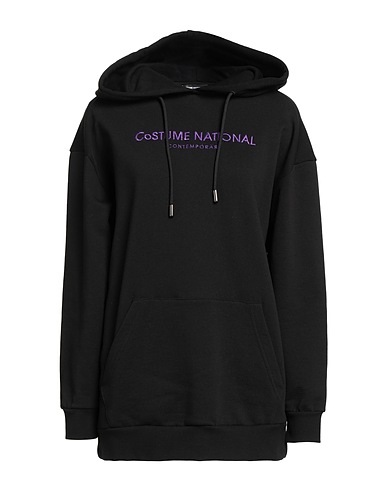 COSTUME NATIONAL Hooded sweatshirt Black 100% Cotton