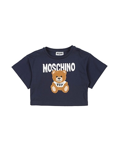 MOSCHINO KID T-shirt Blu notte 95% Cotone, 5% Elastan