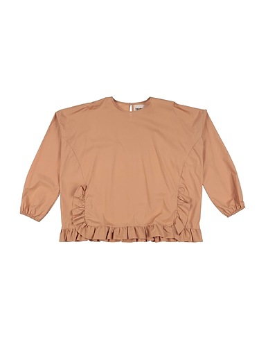 TOURISTE Top Cammello 97% Cotone, 3% Elastan