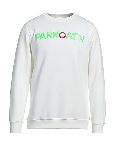 PARKOAT Hooded track jacket  White 80% Cotton, 20% Polyester