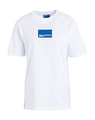 KARL LAGERFELD JEANS T-shirt KLJ REGULAR SSLV LOGO TEE
 White 100% Organic cotton