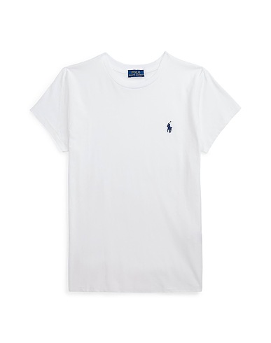 POLO RALPH LAUREN Basic T-Shirt White 100% Cotton