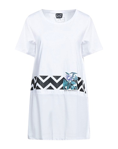 EA7 T-shirt White 60% Cotton, 40% Modal, Polyester, Polyamide