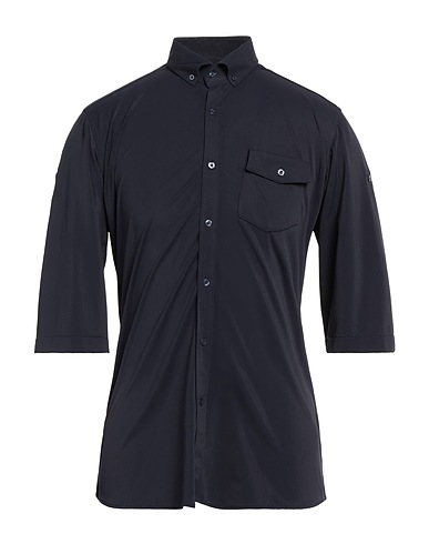 KARL LAGERFELD Solid color shirt Midnight blue 73% Polyamide, 27% Elastane
