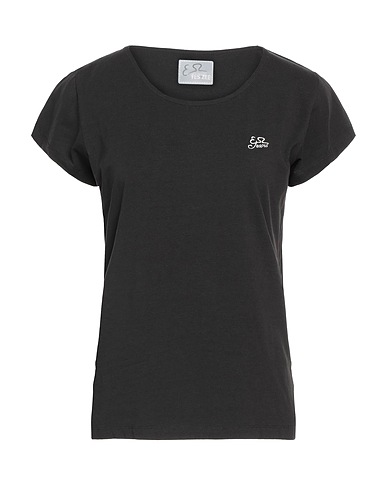 YES ZEE by ESSENZA T-shirt Black 95% Cotton, 5% Elastane