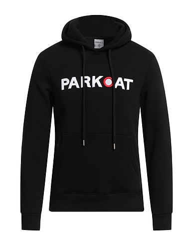 PARKOAT Hooded track jacket  Black 80% Cotton, 20% Polyester