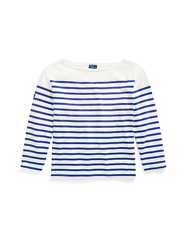 POLO RALPH LAUREN T-shirt STRIPED BOATNECK JERSEY TEE
100% Coton