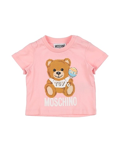 MOSCHINO BABY T-shirt Pink 100% Cotton, Elastane