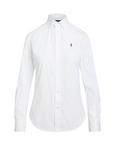 POLO RALPH LAUREN Solid color shirts & blouses White 100% Cotton