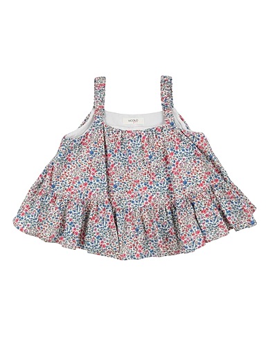 VICOLO Top Blau Baumwolle