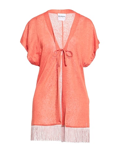 PEPITA Cardigan Orange 96% Linen, 4% Elastane