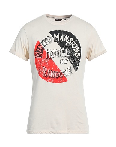 GUY T-shirt Beige 100% Cotton