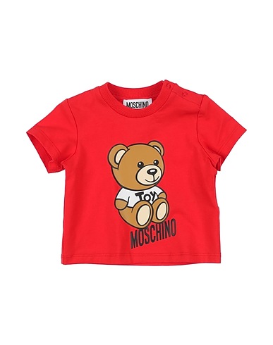 MOSCHINO BABY T-shirt Red 95% Cotton, 5% Elastane