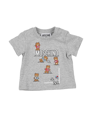 MOSCHINO BABY T-shirt Grey 95% Cotton, 5% Elastane