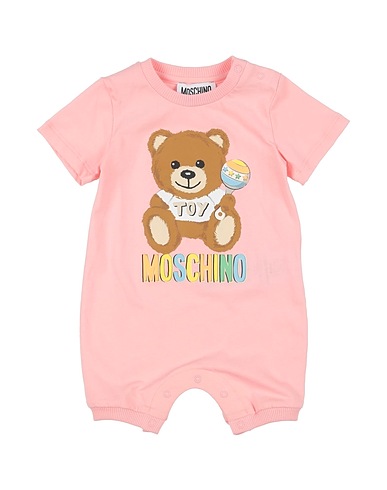 MOSCHINO BABY Βρεφική ολόσωμη φόρμα  Ροζ 100% Βαμβάκι