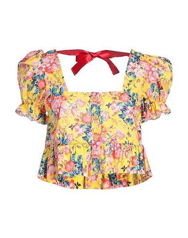 AURORE VAN MILHEM Top Yellow 100% Cotton