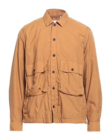 TIMBERLAND Einfarbiges Hemd Kamel 100% Nylon