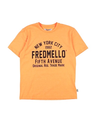 FRED MELLO T-shirt Orange 100% Polyester