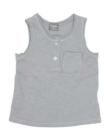 TOCOTO VINTAGE Tanktop Grau 100% Organische Baumwolle