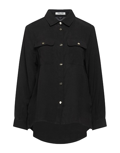 MAX & MOI Camicie e bluse tinta unita Nero 50% Tencel™, 50% Viscosa