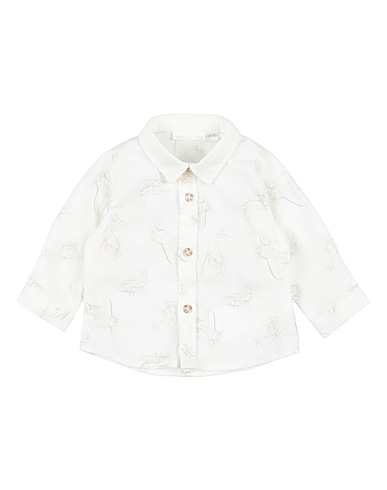 MINIBANDA by SARABANDA Patterned shirt Ivory 69% Cotton, 27% Polyamide, 4% Elastane