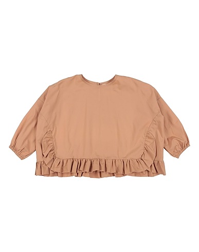 TOURISTE Top Cammello 97% Cotone, 3% Elastan