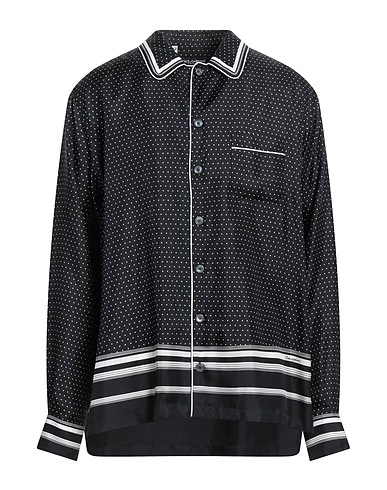 DOLCE&GABBANA Patterned shirt Black 100% Silk