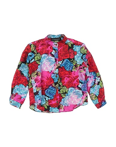VERSACE YOUNG Hemden und Blusen mit Muster Rot 100% Seide