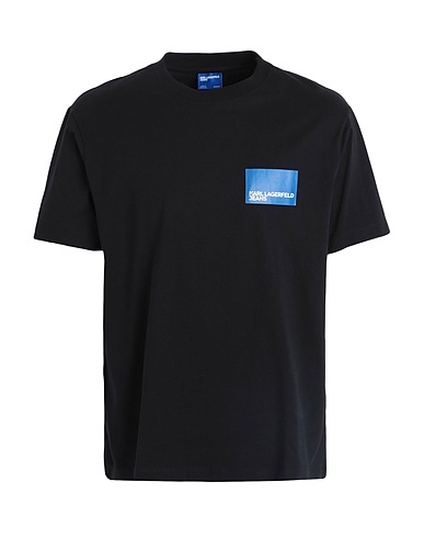KARL LAGERFELD JEANS T-Shirt KLJ REGULAR SSLV LOGO TEE
 Schwarz 100% Organische Baumwolle
