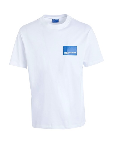KARL LAGERFELD JEANS T-Shirt KLJ REGULAR SSLV LOGO TEE
 Weiß 100% Organische Baumwolle