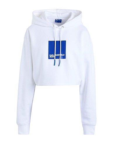 KARL LAGERFELD JEANS Hoodie KLJ CROPPED HOODIE
 Weiß 90% Organische Baumwolle, 10% Recyceltes Polyester