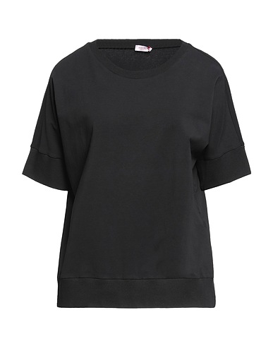ROSSOPURO Basic T-Shirt Black 94% Cotton, 6% Elastane